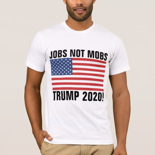 TRUMP 2020 T-SHIRTS, BANS NOT MOBS T-SHIRT (Voorkant)