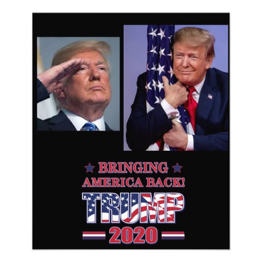 TRUMP 2020 tHE bEST IS TET ToOME Foto Afdruk (Voorkant)