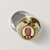 Trump 2020-toets ronde button 3,2 cm (Voorkant /achterkant)
