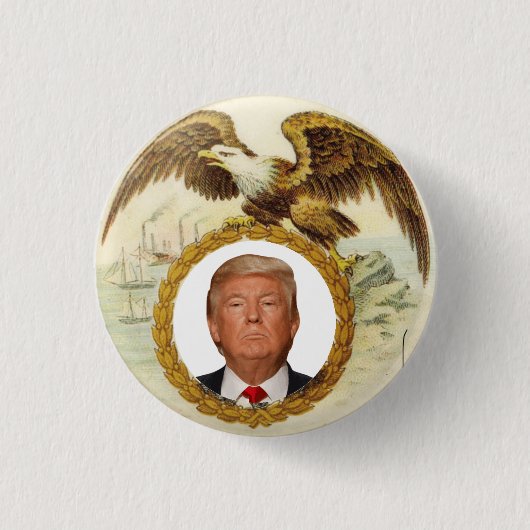 Trump 2020-toets ronde button 3,2 cm (Voorkant)