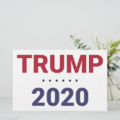 Trump 2020 (verkiezing VS) Briefpapier (Staand voorkant)