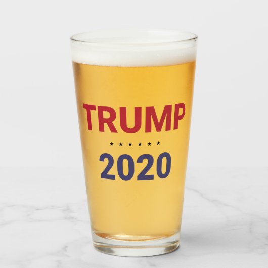 Trump 2020 (verkiezing VS) Glas (Voorkant gevuld)