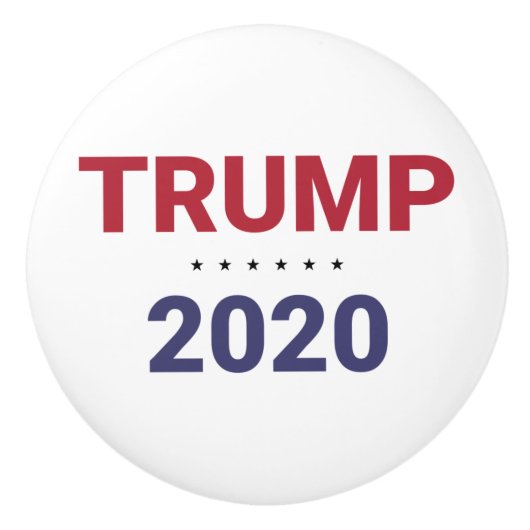 Trump 2020 (verkiezing VS) Keramische Knop (Voorkant)