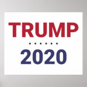 Trump 2020 (verkiezing VS) Poster (Voorkant)