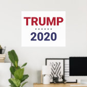 Trump 2020 (verkiezing VS) Poster (Thuiskantoor)