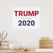 Trump 2020 (verkiezing VS) Poster (Keuken)