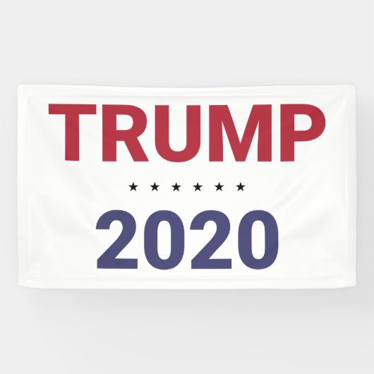 Trump 2020 (verkiezing VS) Spandoek (Horizontaal)