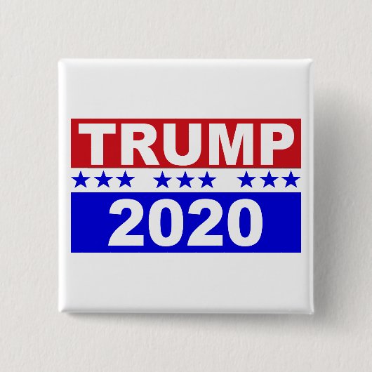 Trump 2020 vierkante button 5,1 cm (Voorkant)