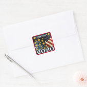 TRUMP 2020 VIERKANTE STICKER (Envelop)
