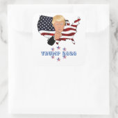 Trump 2020 vierkante sticker (Tas)