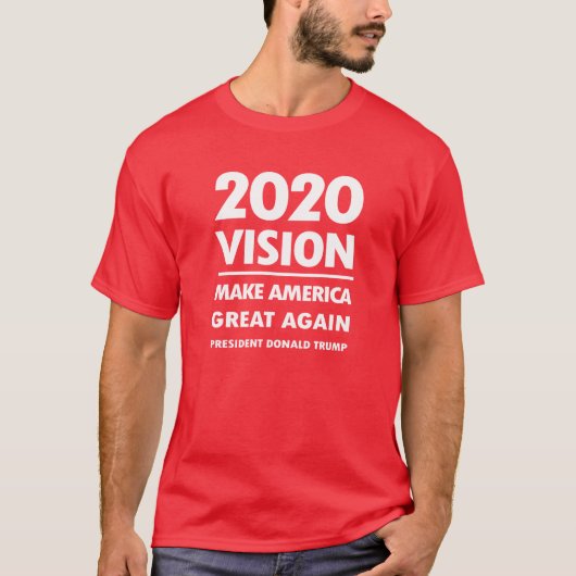Trump 2020 Vision Stemming verkiezingen Rally Gift T-shirt (Voorkant)
