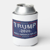 Trump 2020 vlag blikjeskoeler (Blikje Voorkant)