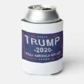 Trump 2020 vlag blikjeskoeler (Blikje Achterkant)