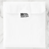 Trump 2020-vlag ronde sticker (Tas)