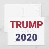 Trump 2020 (VS Verkiezingen) Briefkaart (Voorkant / Achterkant)
