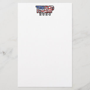 Trump 2020 Waving Flag Briefpapier