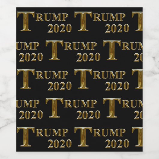 Trump 2020 wijn etiket (Enkel label)
