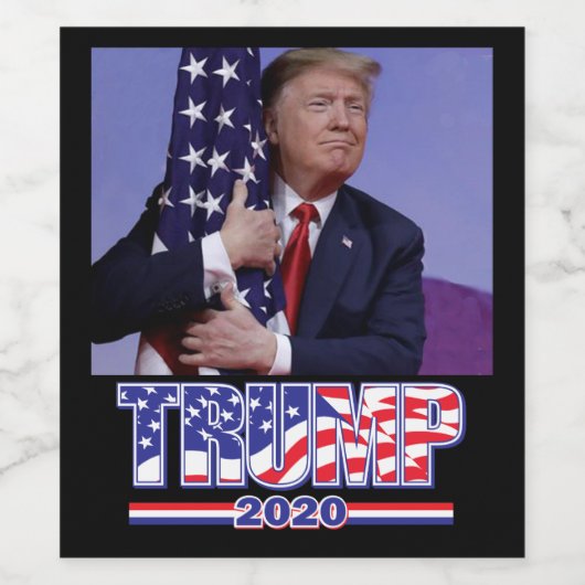 Trump 2020 wijn etiket (Enkel label)