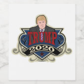 Trump 2020 wijn etiket (Enkel label)