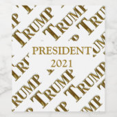 TRUMP 2021 WIJN ETIKET (Enkel label)