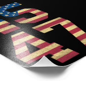 Trump 2024 45 47 -Amerikaanse vlag Retro 4547 Foto Afdruk (Hoek)