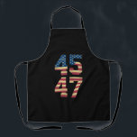 Trump 2024 45 47 -Amerikaanse vlag Retro 4547 Schort<br><div class="desc">Trump 2024 45 47  Amerikaanse vlag Retro 4547 Trump 2024</div>