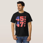 Trump 2024 45 47 anti Biden pro trump  T-shirt (Voorkant volledig)