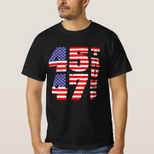 Trump 2024 45 47 anti Biden pro trump  T-shirt