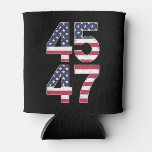 Trump 2024 45 47  blikjeskoeler (Voorkant)