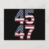 Trump 2024 45 47 briefkaart (Voorkant)