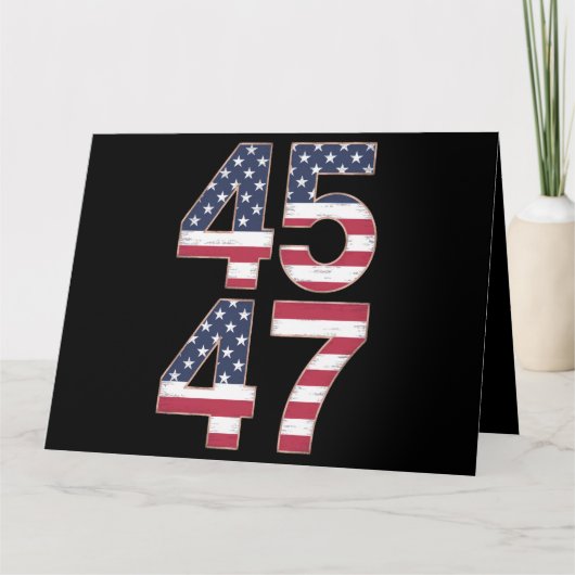 Trump 2024 45 47  kaart (Voorkant)