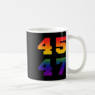 Trump 2024 45 47 LGBT Pride Vlag Regenboog 45 47 Koffiemok