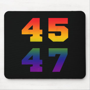 Trump 2024 45 47 LGBT Pride Vlag Regenboog 45 47 Muismat