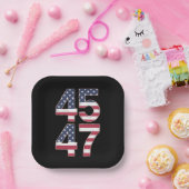 Trump 2024 45 47  papieren bordje (Feest)