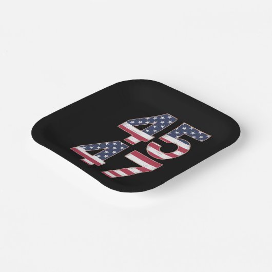 Trump 2024 45 47  papieren bordje (Gebogen)