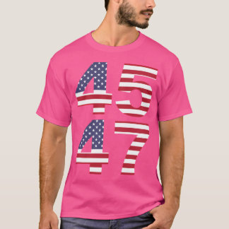Trump 2024 45 47 Republikeinse Mannen Vrouwen Gift T-shirt
