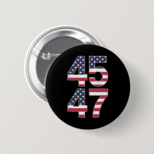 Trump 2024 45 47  ronde button 5,7 cm