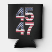 Trump 2024 45 47 Vintage Blikjeskoeler (Voorkant)