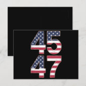 Trump 2024 45 47 Vintage Briefkaart (Voorkant / Achterkant)