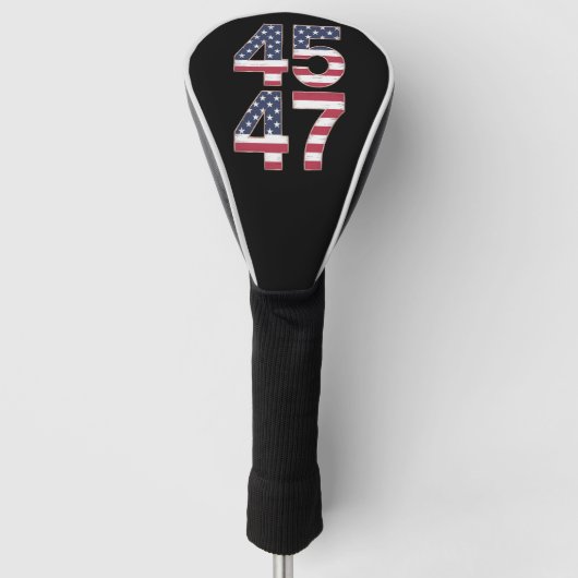 Trump 2024 45 47 Vintage Golfheadcover (Voorkant)