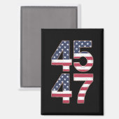 Trump 2024 45 47 Vintage Magneet (Voorkant / Achterkant)