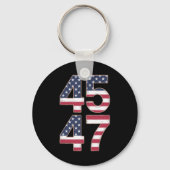 Trump 2024 45 47 Vintage Sleutelhanger (Voorkant)