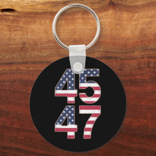 Trump 2024 45 47 Vintage Sleutelhanger