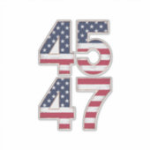 Trump 2024 45 47 Vintage Sticker (Voorkant)