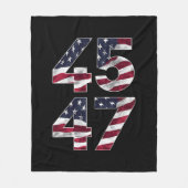 Trump 2024 45 47 Vintage VS Fleece Deken (Voorkant)