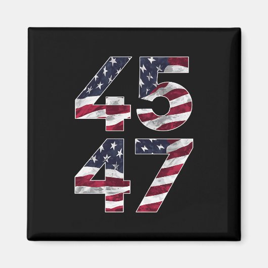 Trump 2024 45 47 Vintage VS Magneet (Voorkant)