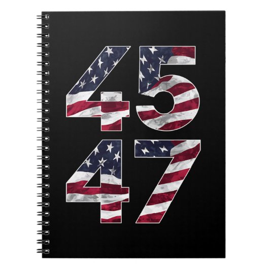 Trump 2024 45 47 Vintage VS Notitieboek (Voorkant)