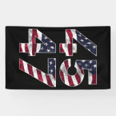 Trump 2024 45 47 Vintage VS Spandoek (Horizontaal)