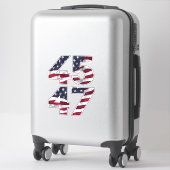 Trump 2024 45 47 Vintage VS Sticker (Koffer)