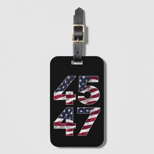 Trump 2024 45 47 VS Bagagelabel (Voorkant (verticaal))